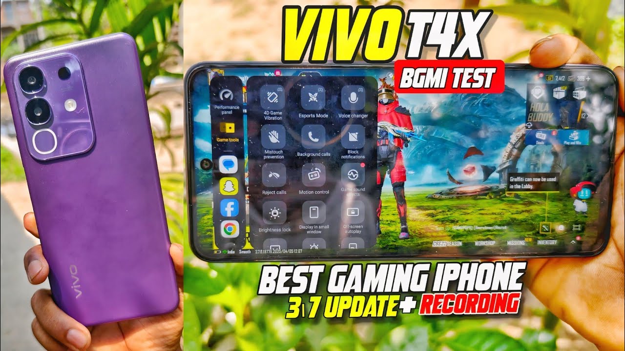 Vivo t4x BGMI TEST HOT DROP with Screen recording | battery drain test | Best Gaming phone 13k?