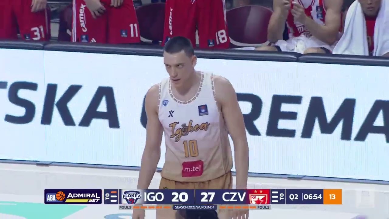 AdmiralBet #ABALiga 2023/24 highlights, Round 1: Igokea m:tel - Crvena zvezda Meridianbet (30.9.23)