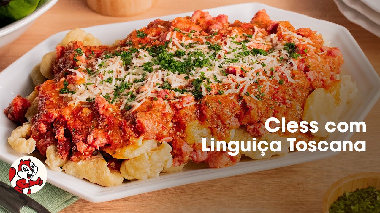 Cless com lingui&ccedil;a toscana