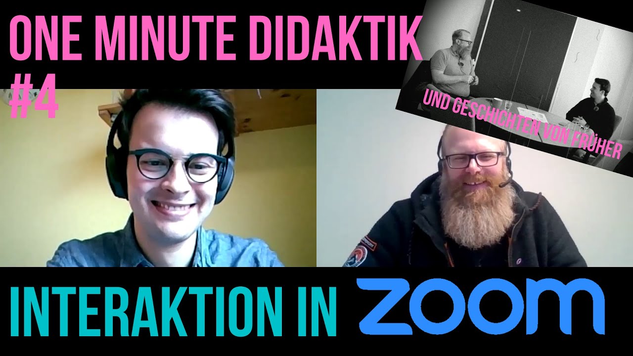 One Minute Didaktik: 4 - Interaktion in Zoom