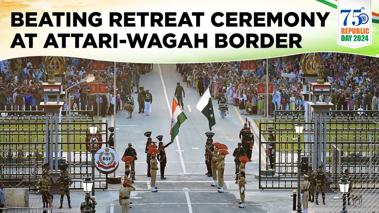 Watch: Beating Retreat Ceremony At Attari Wagah Border Ahead Of Republic Day | 26 January