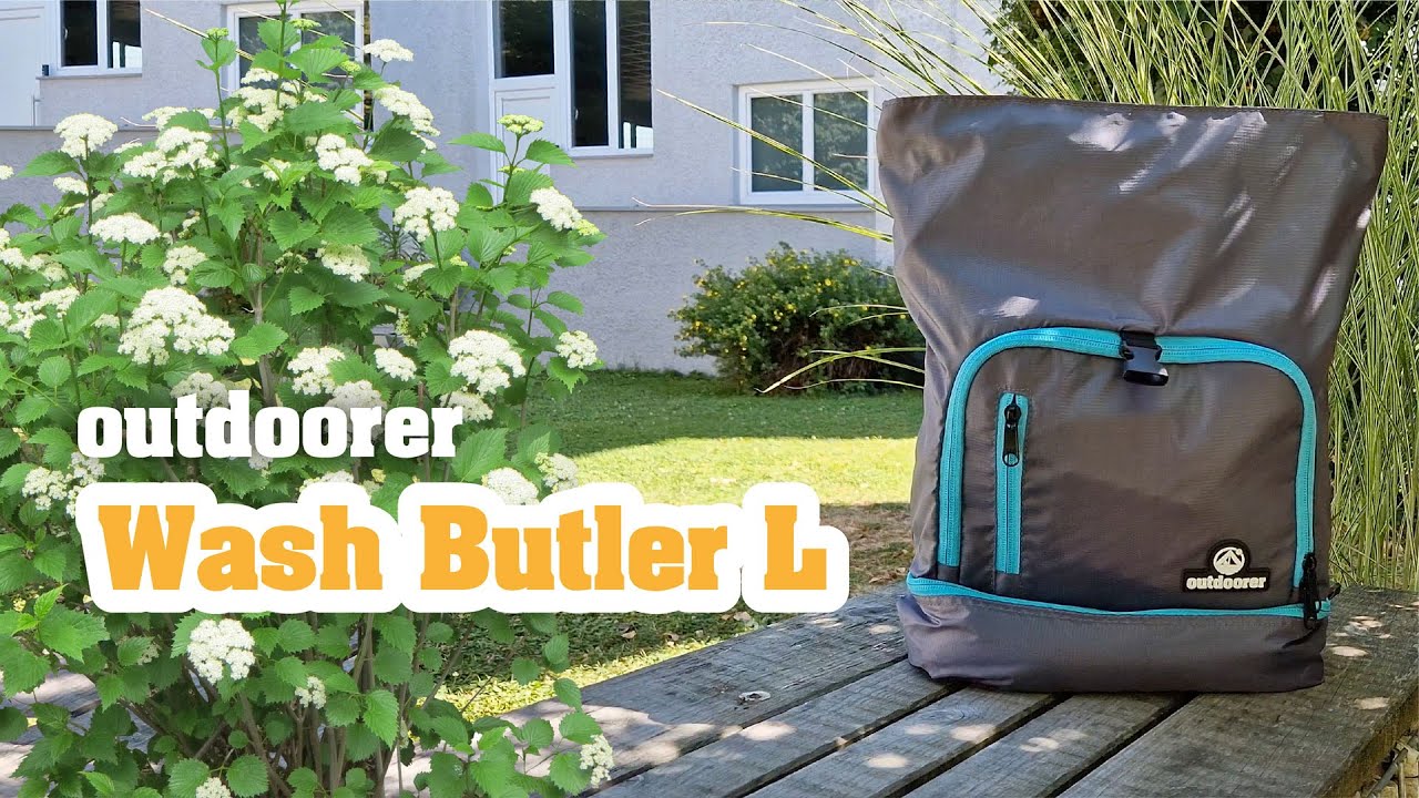 Wash Butler L &ndash; Rolltop Kulturbeutel zum Aufh&auml;ngen