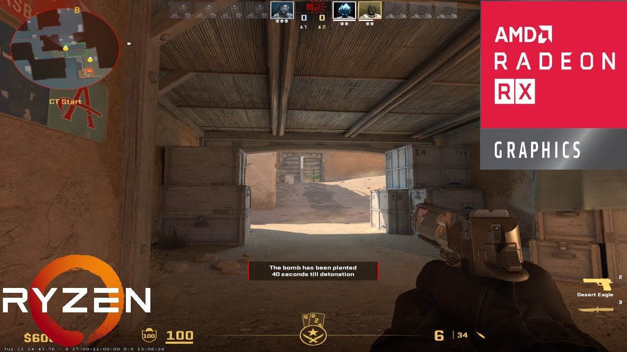 COUNTER STRIKE 2 - DUST II RX 550 4GB & RYZEN 5 #CS2002