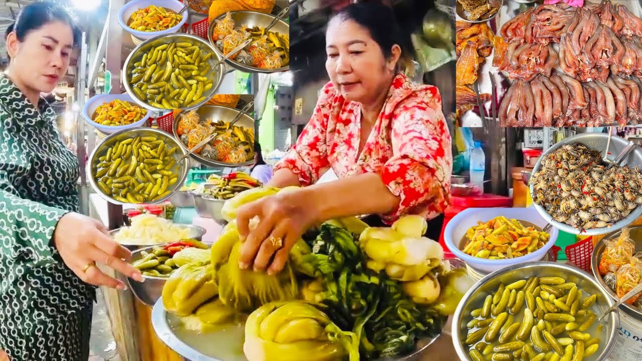 Amazing Cambodian Market Food Compilation - Delicious Breakfast, Noodles Soup, Fresh Seafood & More 