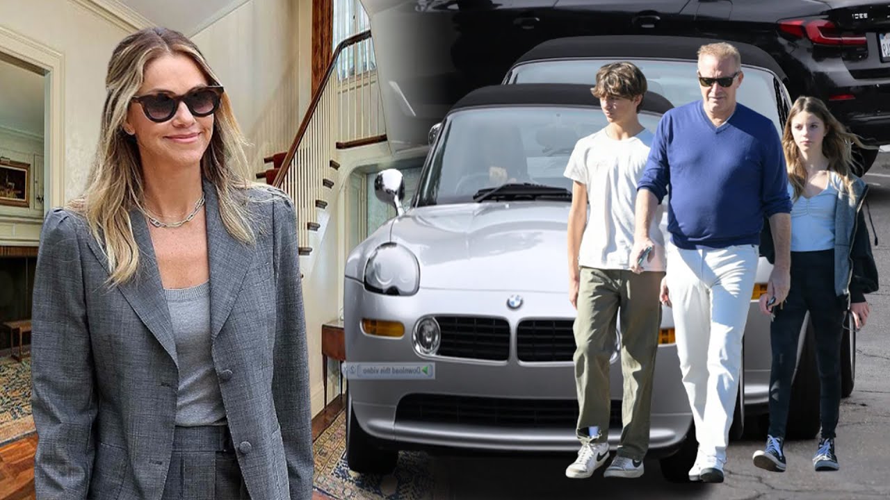 Kevin Costner Visiting ex-wife Christine Baumgartner's rented house after winning her child support