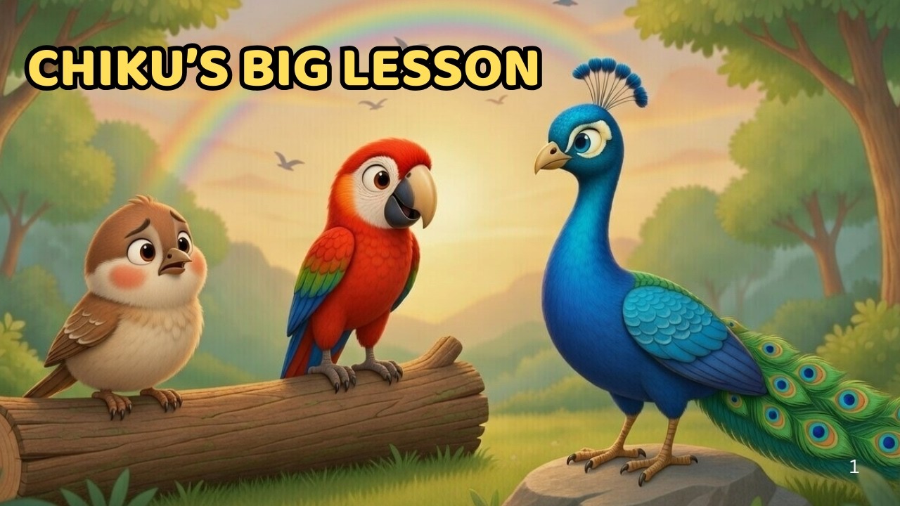 CHIKU’S JOURNEY & BIG LESSON| #birdsstory #preschoollearning #birdsstoryenglish