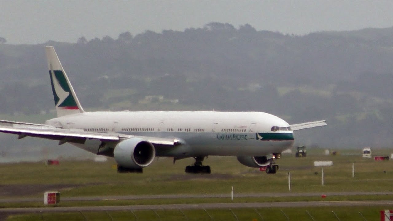 ✈ Inaugural Cathay Pacific 777-367ER Arrival into Auckland ✈