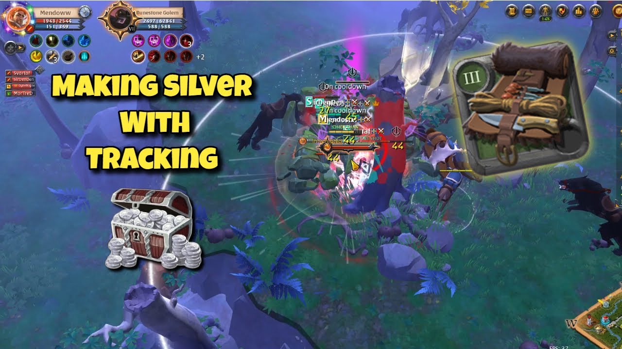 Albion Online PVE || Making Silver With Tracking Is Worth it Now ??
