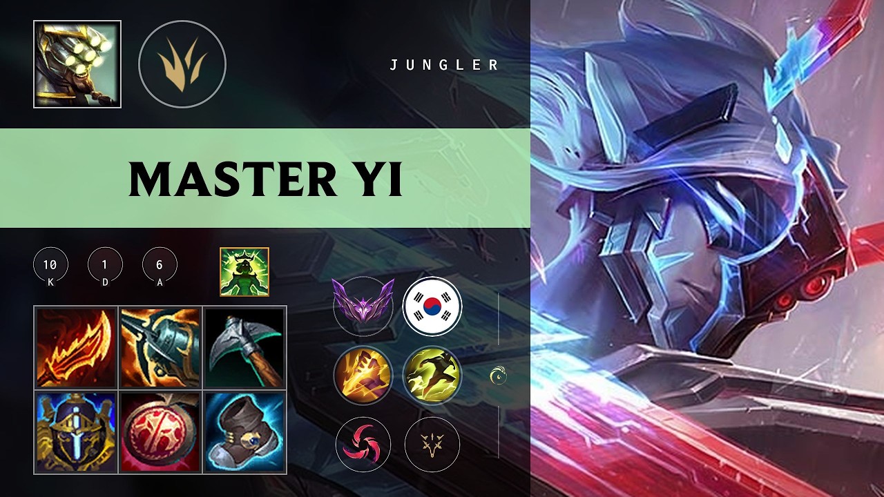 Master Yi Jungle vs Vi - KR Master Patch 26.10