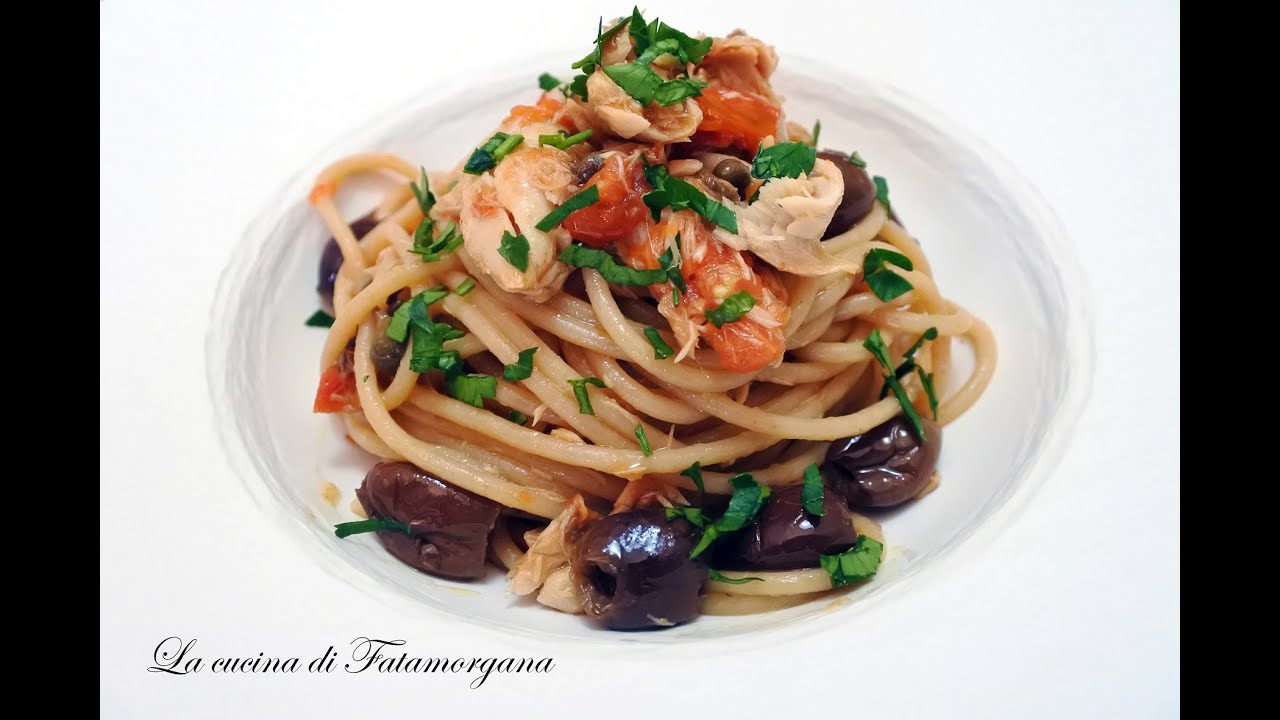 Spaghetti con lo sgombro, da leccare il piatto
