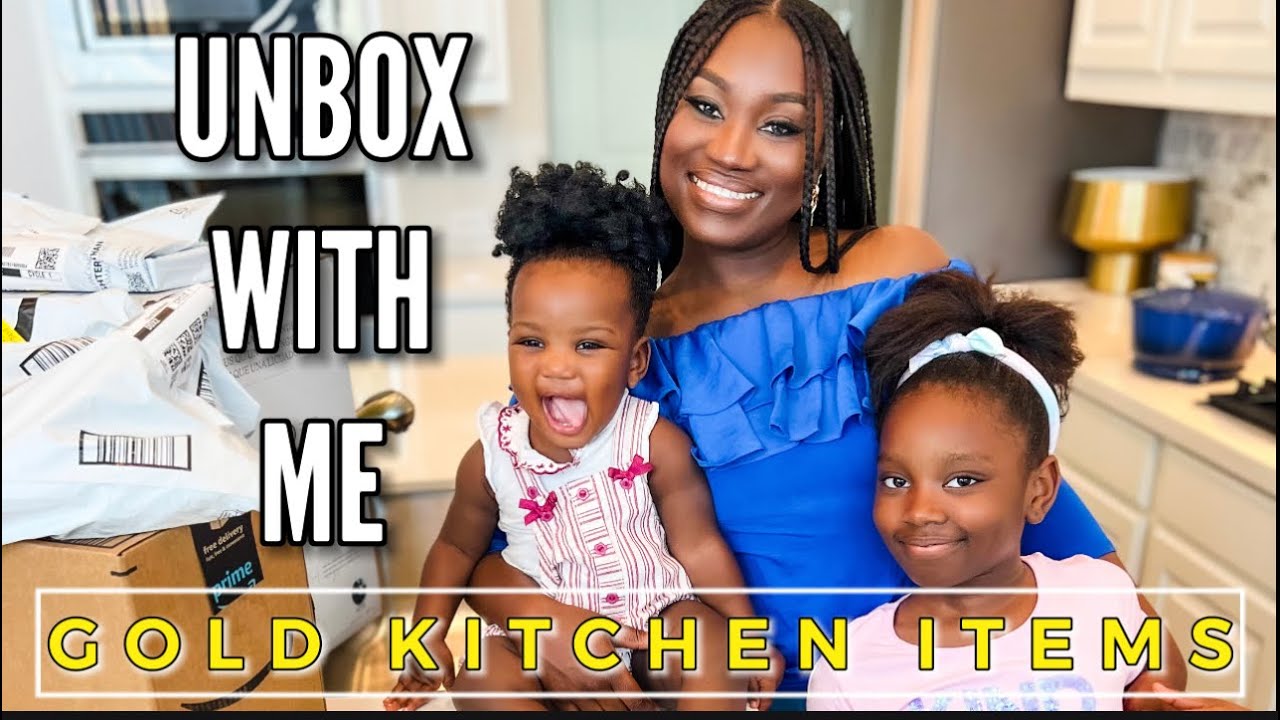 *UNBOX WITH ME* Gold kitchen items