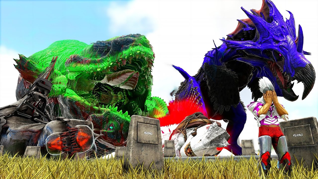 A TRIBO RIVAL DESTRUIU MINHA BASE INTEIRA! É O FIM DOS DINOSSAUROS? ARK SURVIVAL EVOLVED  PVP G.R