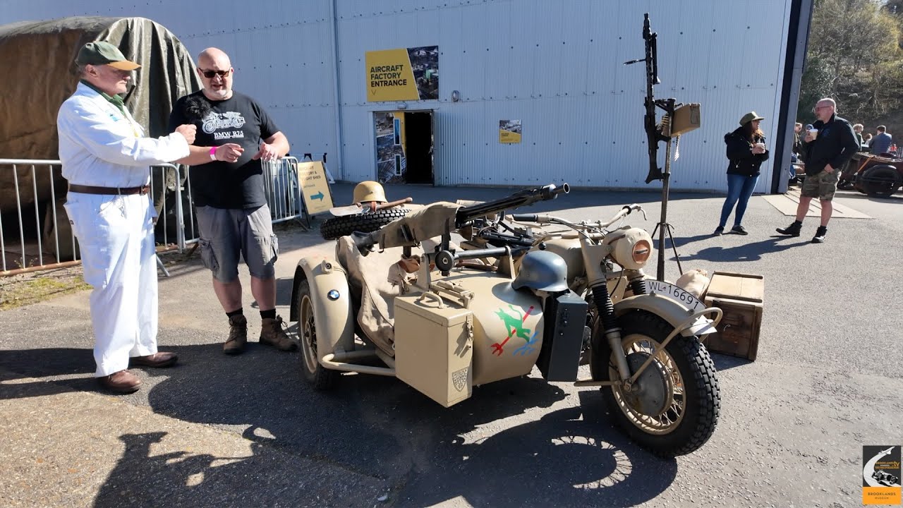 Veteran & Vintage Motorcycle Day 2025. 1942 BMW R75, sidecar, trailer and accessories!