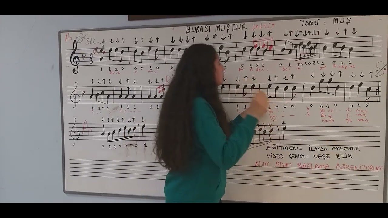 DERS 52 ,BURASI MUŞTUR TÜRKÜ NOTASI ,SOLFEJ VE ÇALIMI