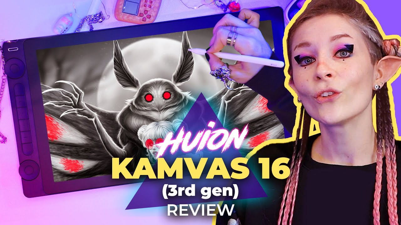 HUION Kamvas 16 (3-го поколения) ✏️ Распаковка | Обзор | Рисование в CSP