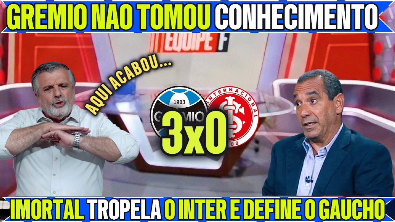 🔥 HUMILHAÇÃO NO GRE-NAL! GRÊMIO PASSA O TRATOR NO INTER