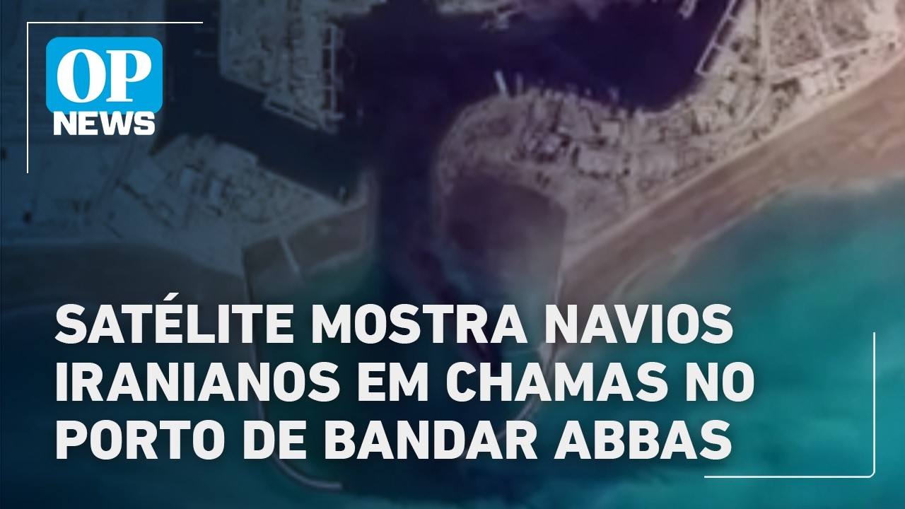 Satélite mostra navios iranianos em chamas no porto de Bandar Abbas |  O POVO News