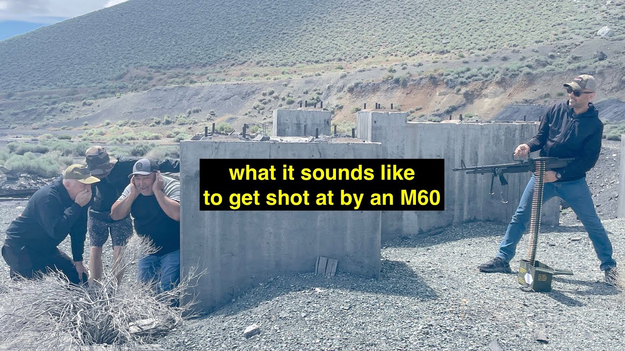 What it sounds like to get shot at by a Belt fed M60 machinegun