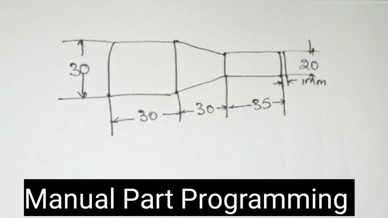 Manual Part Program for facing , Turning and Taper Operations ll NC/CNC part programming ll CAD/CAM