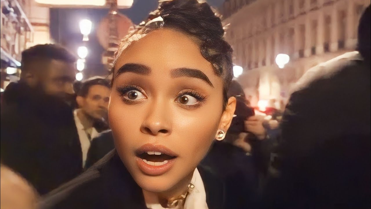 Actress Bailey BASS (AVATAR 2) selfies 🤳 with fans @ After Party of Louis Vuitton, Paris 06.03.2023