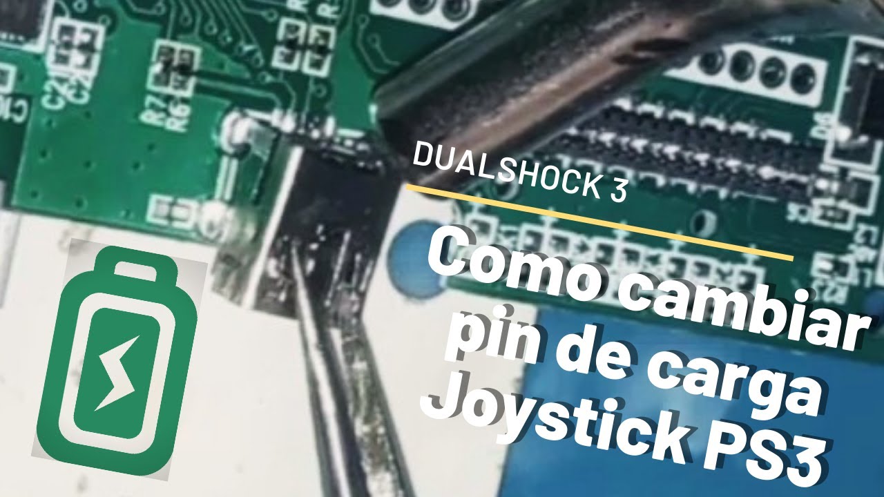 Como cambiar puerto de carga Joystick PS3 // Conector USB DualShock 3 Dañado