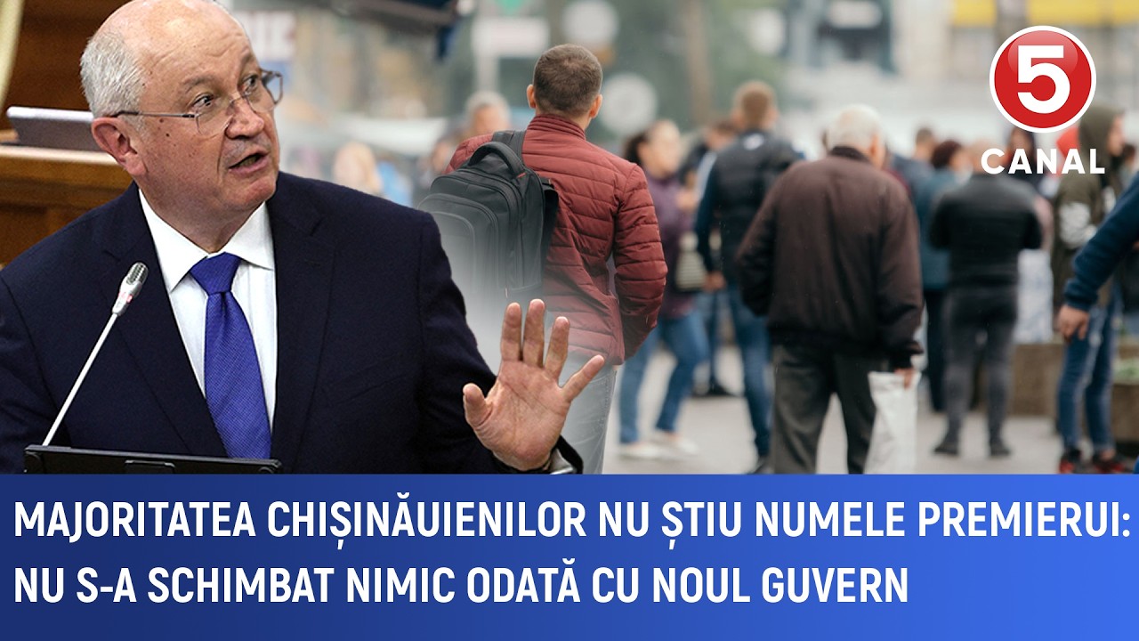 Majoritatea chișinăuienilor nu știu numele premierui: Nu s-a schimbat nimic odată cu noul guvern