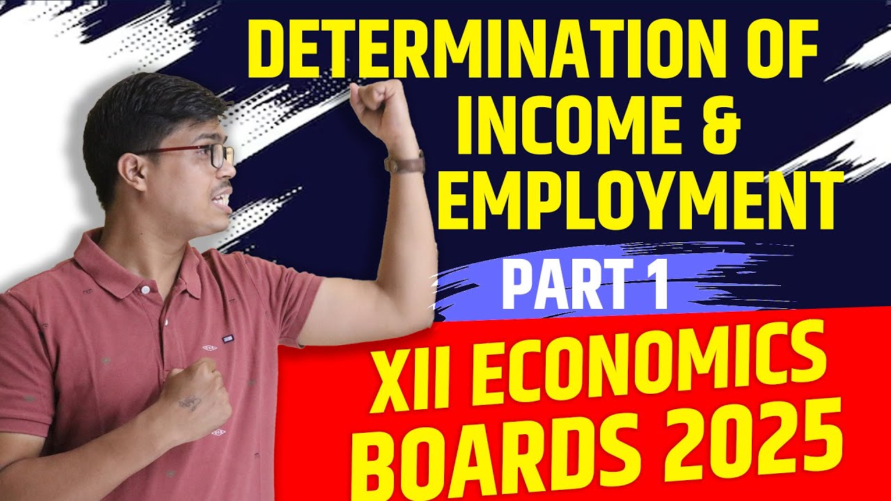 Determination of Income & employment | Part 1 | AD- AS | Class 12 Macro economics Board exam 2025