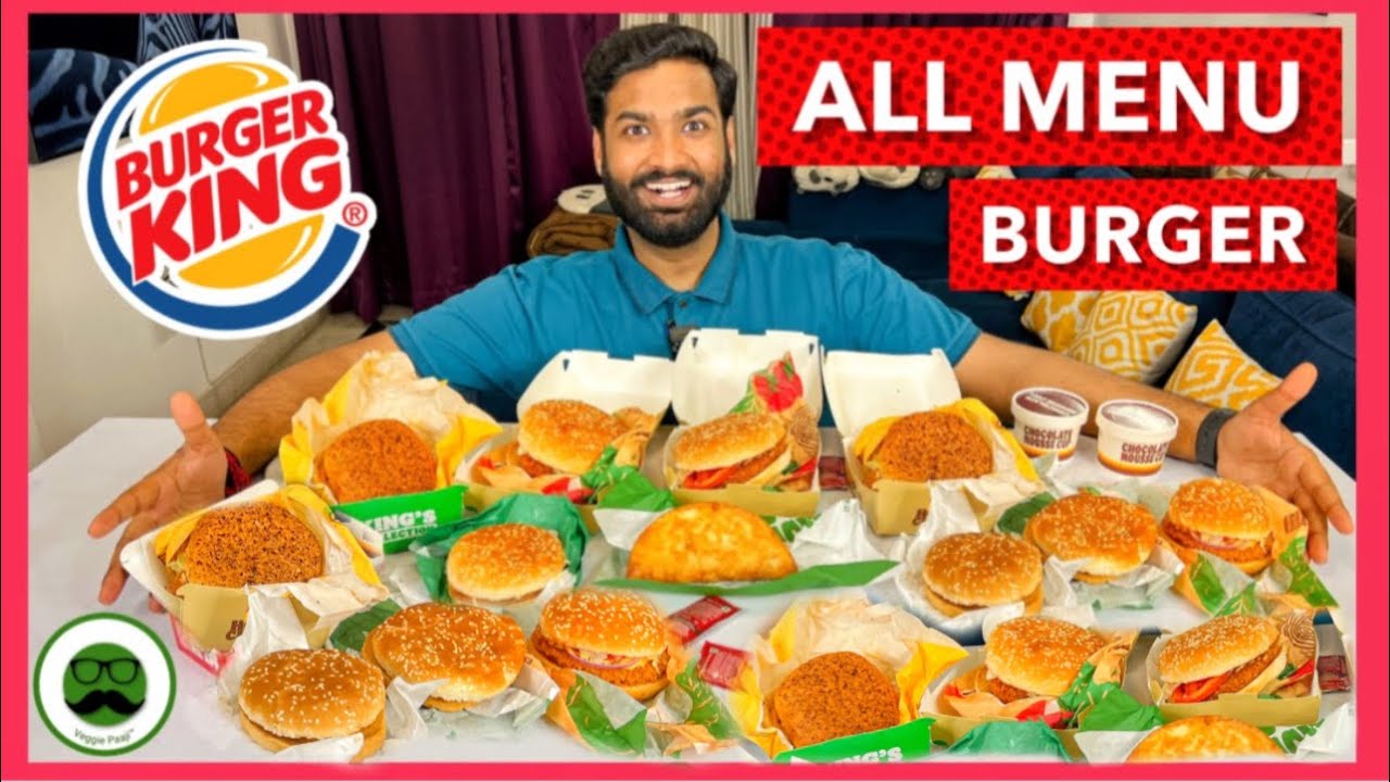 Eating All Menu at Burger King | Veggie Paaji
