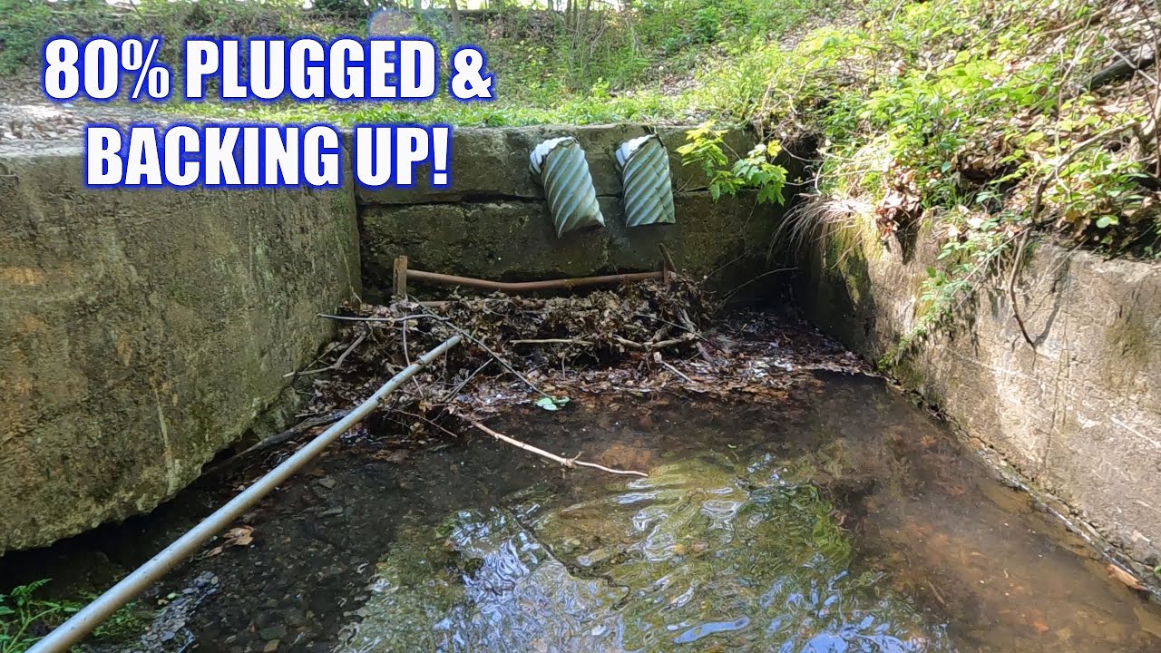 Large Culvert cleared of debris. UNCLOGGED.