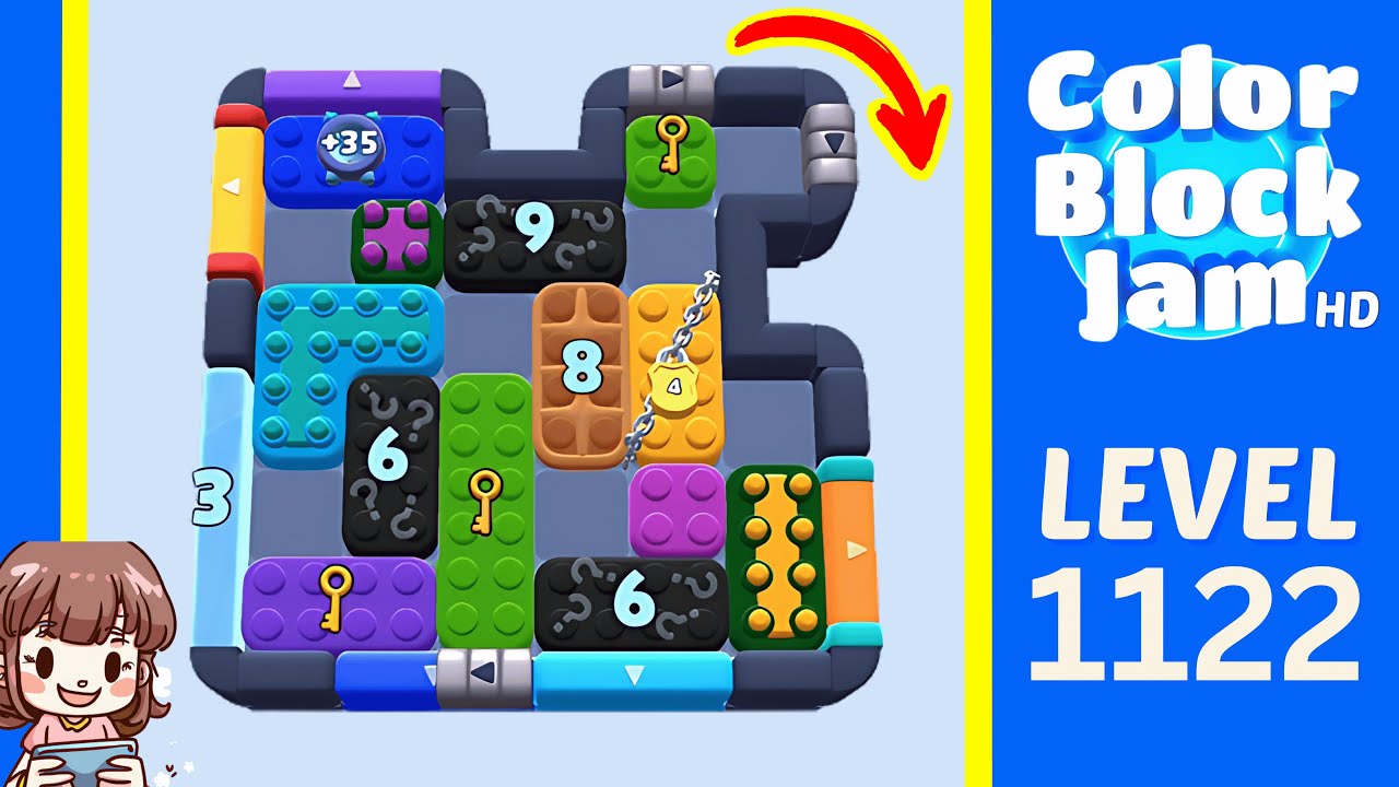 Color Block Jam Level 1122 Solution Walkthrough