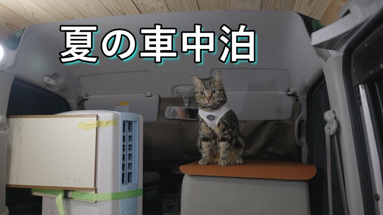 【車中泊】エブリイ　真夏の車中泊にスポットクーラー