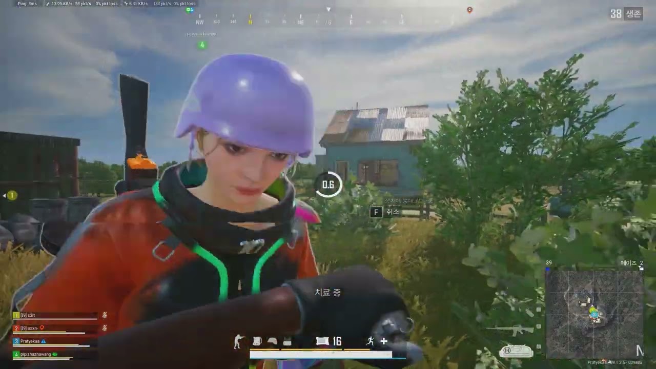 [배그] m16 점사 존나게살려맨