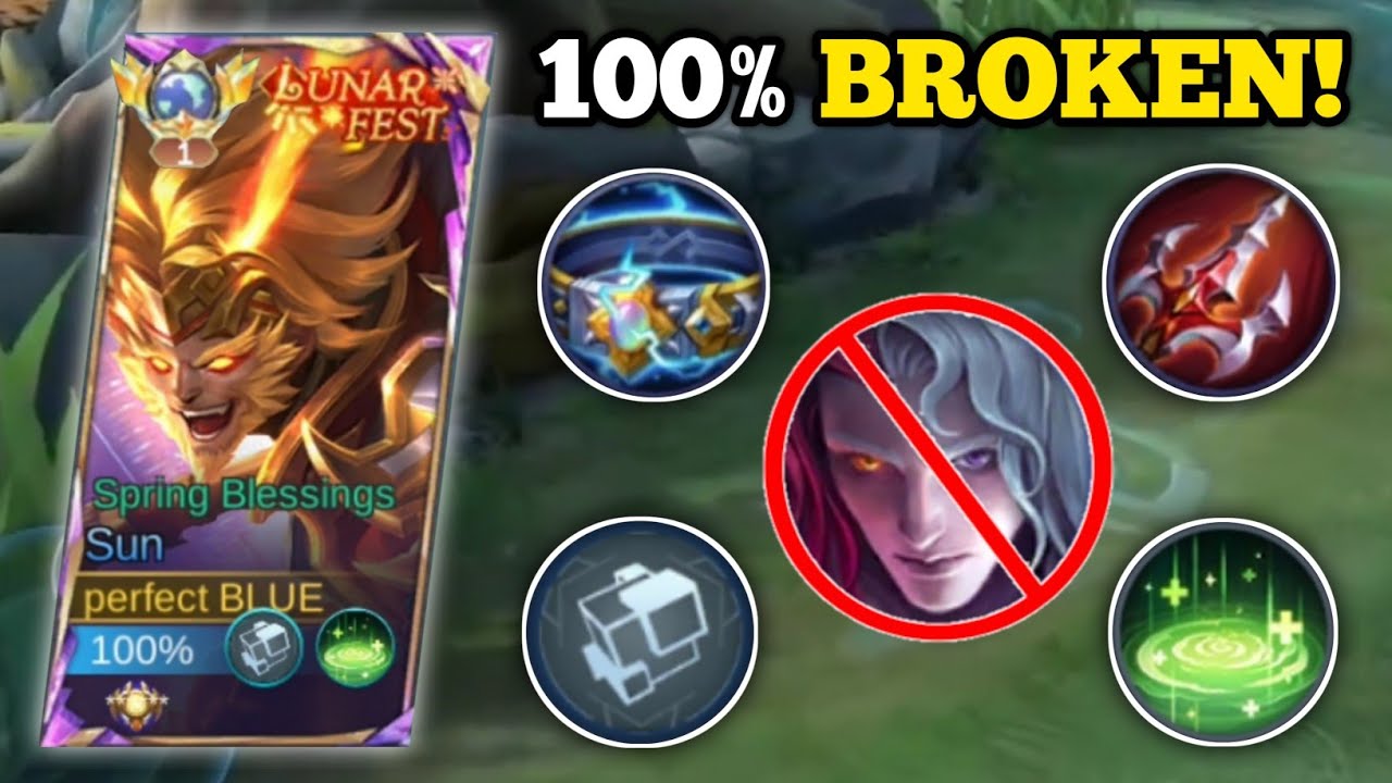 SUN 100% BROKEN BUILD VS. ARLOTT! (no cooldown!🙉) SUN BEST BUILD 2025 -MLBB