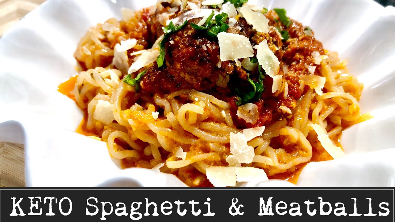 Keto Spaghetti & Meatballs Dinner Recipe
