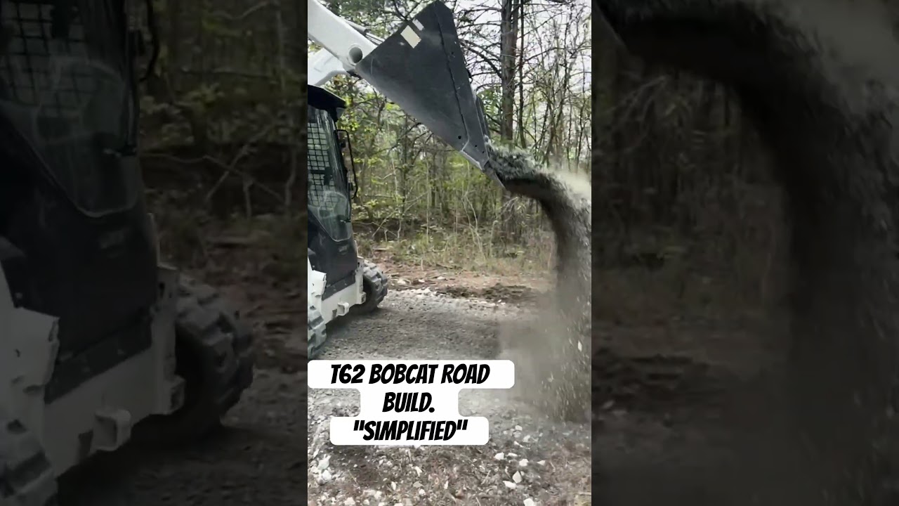 How to build a driveway with BOBCAT T62. #asmr #bobcatequipment #landmanagement #heavyequipment
