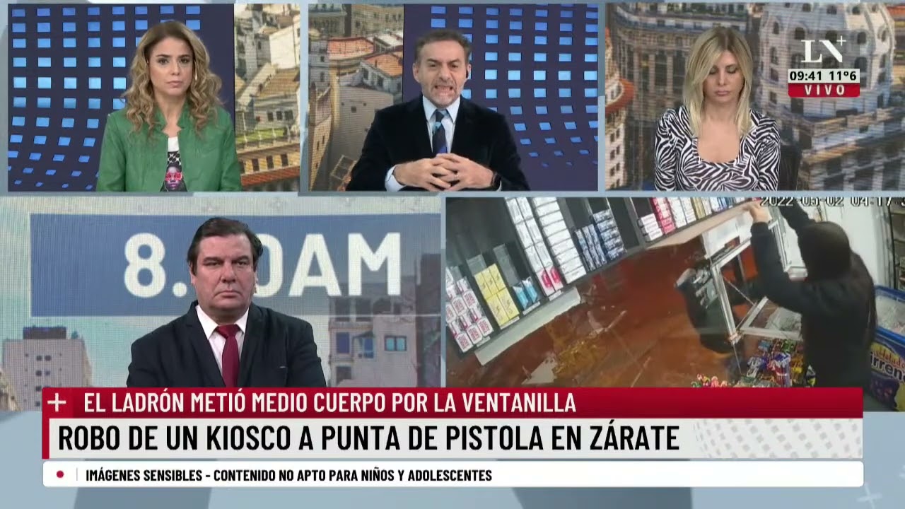A punta de pistola: el violento robo a un kiosko en Zárate