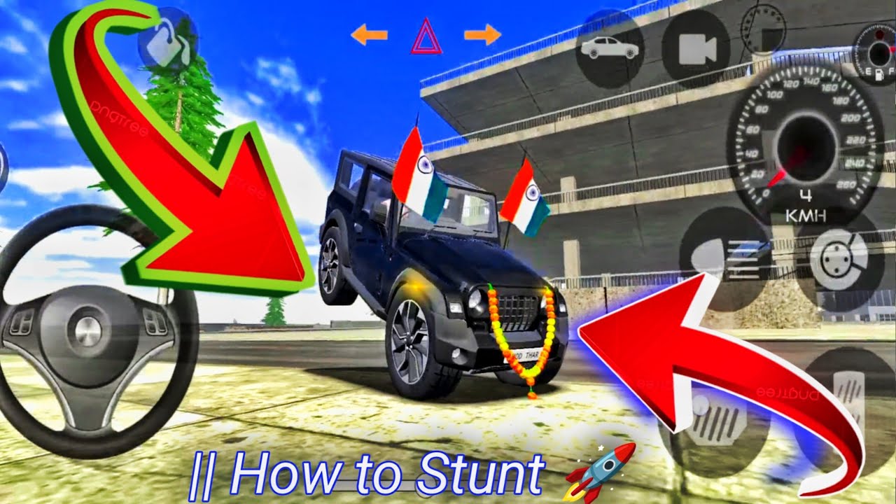 Black Vs Green Thar stunt 😈 Games: Indian Black Thar (Gadi wala games) Car Game Android Game #2026 