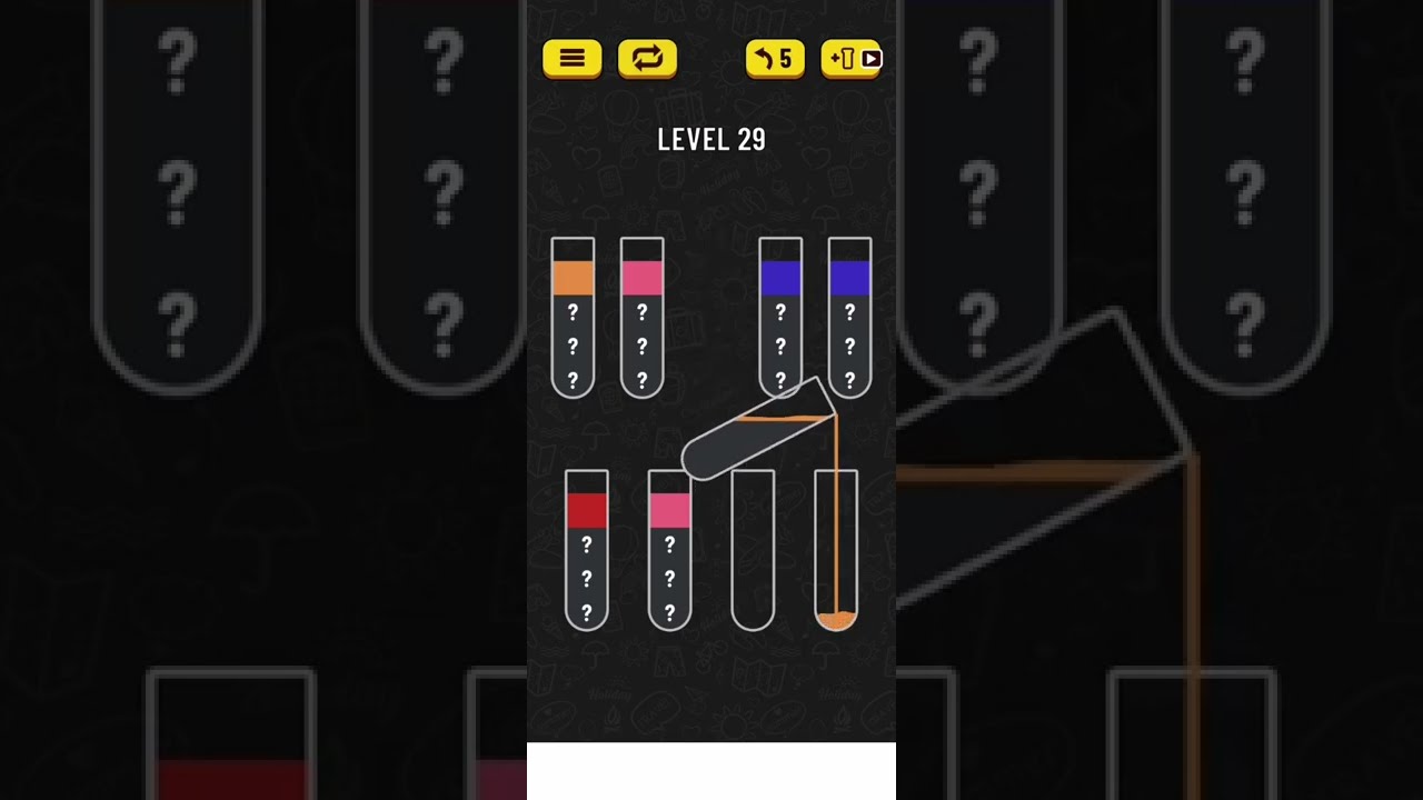 2022! Water Sort Level 29 Walkthrough Solution Android/iOS
