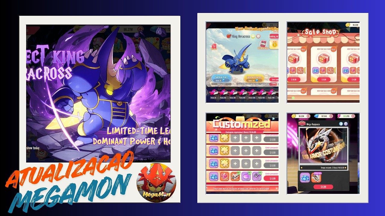 MEGAMON - ATUALIZACAO DE FEVEREIRO 06/02 - BID WAR  E DICAS DE COMPRAS (MOBILE)