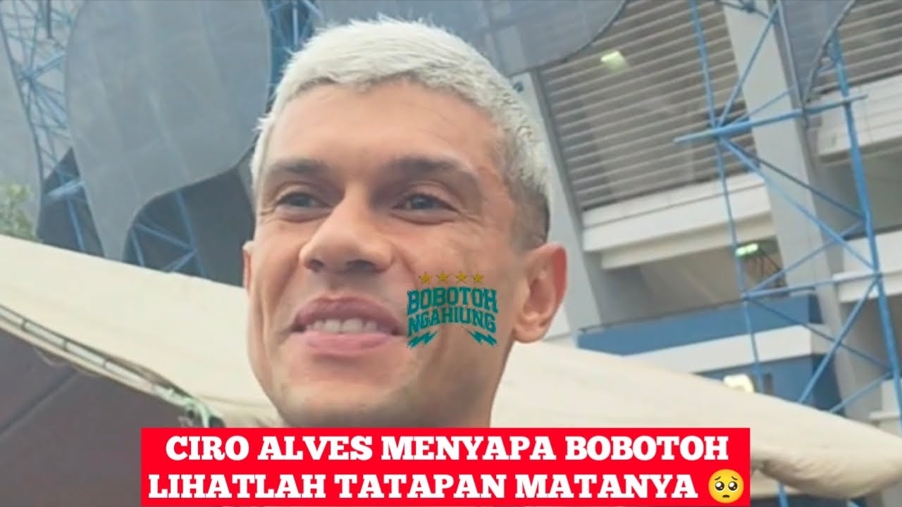 TATAPAN MATA CIRO ALVES KETIKA MENYAPA BOBOTOH SKUAD MALUT UNITED LAKUKAN OT DI GBLA ‼️