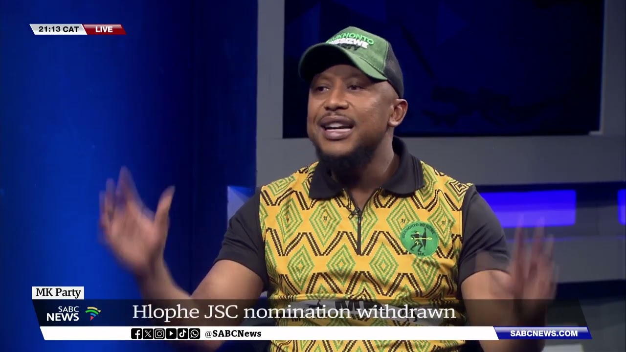MK Party spokesperson speaks on Dr Hlophe's resignation from JSC