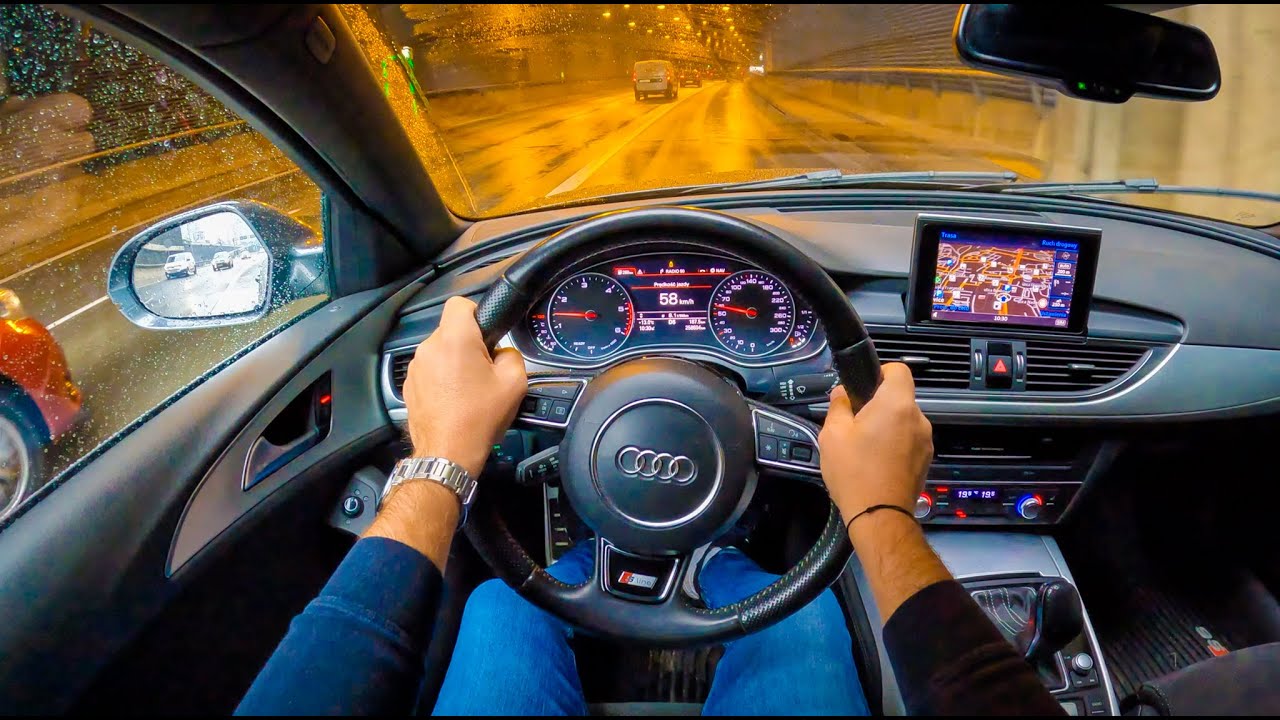2015 Audi A6 C7 Quattro [2.0 TDI190HP] |0-100| POV Test Drive #1356 Joe Black