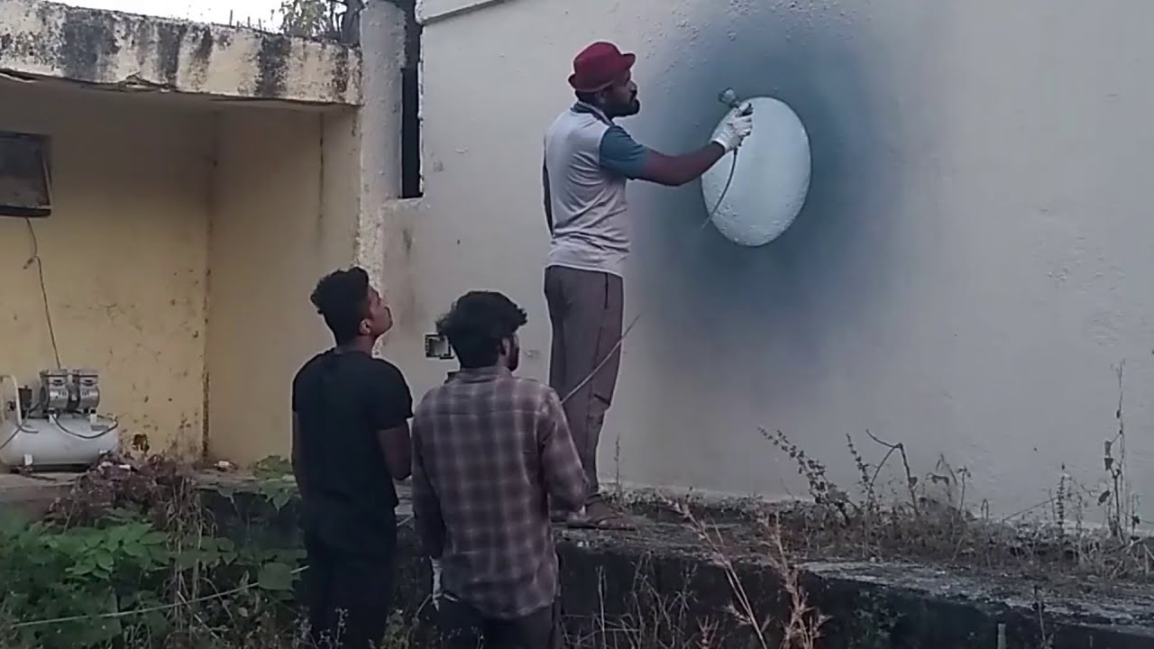 MURAL PAINTING | MONOCHROME | PAINTING OF LORD SHIVA | MANDALESHWAR | LOHOM