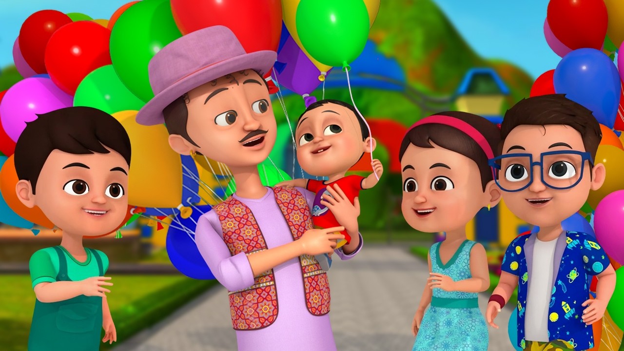 Gubbare Wala | गुब्बारे वाला + Best Hindi Nursery Rhymes for Toddlers | Chiku Chime