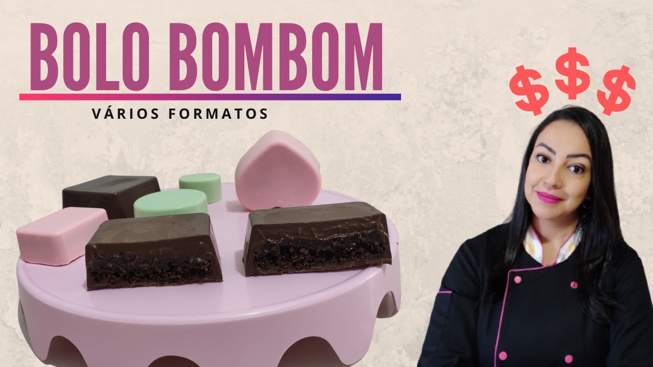 COMO SE FAZ BOLO BOMBOM - Vários Formatos (Passo a Passo)