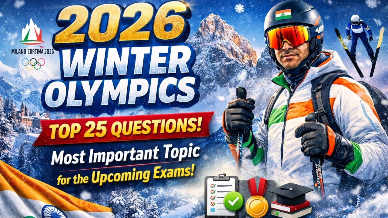 🔥2026 Winter Olympics | Top 25 Most Important Questions for Upcoming Exams