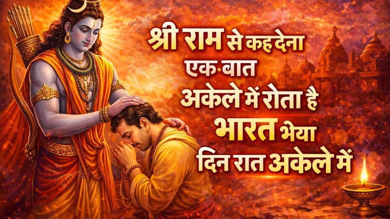 श्री राम से कह देना एक बात अकेले में । रोता है भरत भैया दिन रात अकेले में।