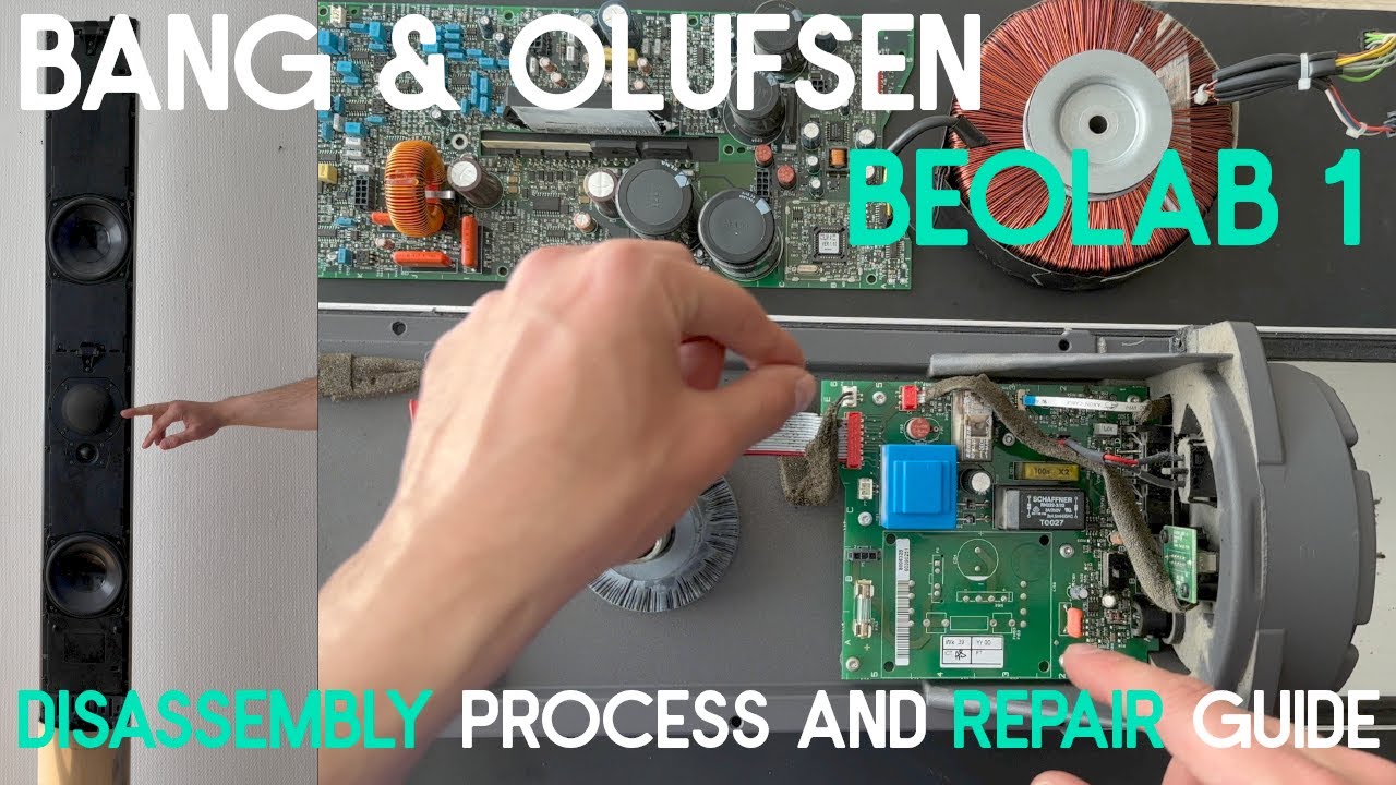 Bang & Olufsen BeoLab 1 Active Loudspeakers Disassembly process and Repair guide