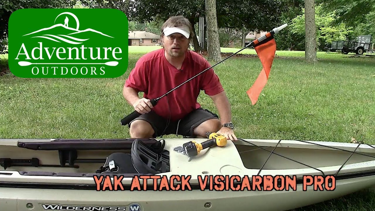 Yak Attack VisiCarbon Pro Install On Wilderness Commander 120 Kayak