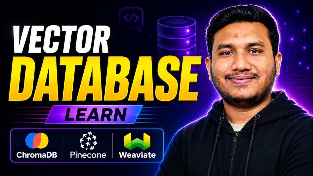 Complete Tutorial on Vector Database - Learn ChromaDB, Pinecone & Weaviate | Generative AI